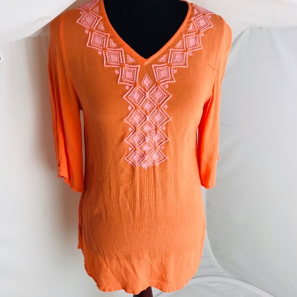 Lilly Pulitzer for Target orange Camelia tunic M - Picture 3 of 8